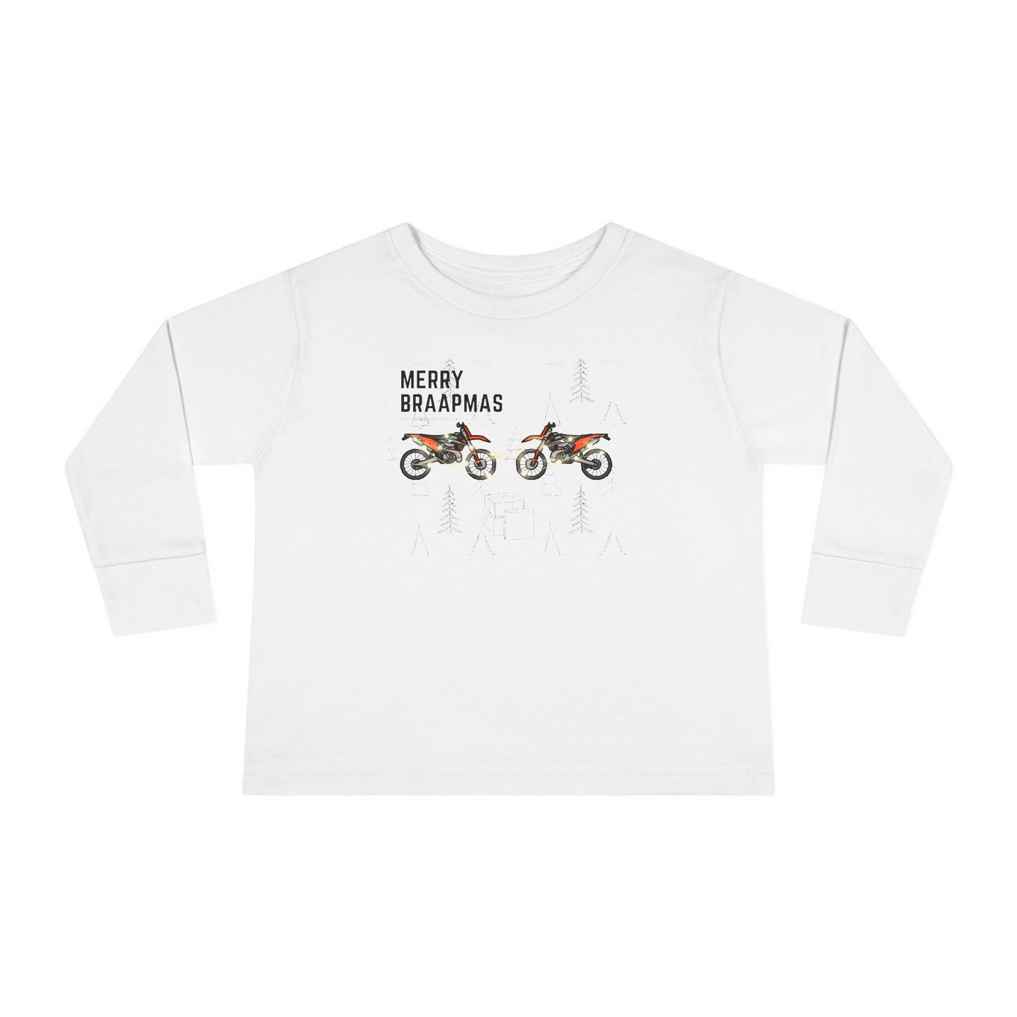 MERRY BRAAPMAS Toddler Long Sleeve Tee